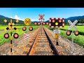 【踏切アニメ】パーティーするふみきりカンカン♪railroad crossing party ♪