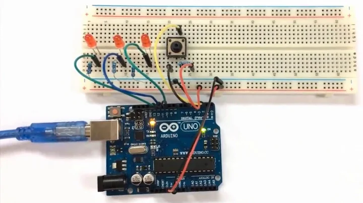 Arduino Tutorial - Turn LED ON/OF using Pushbutton
