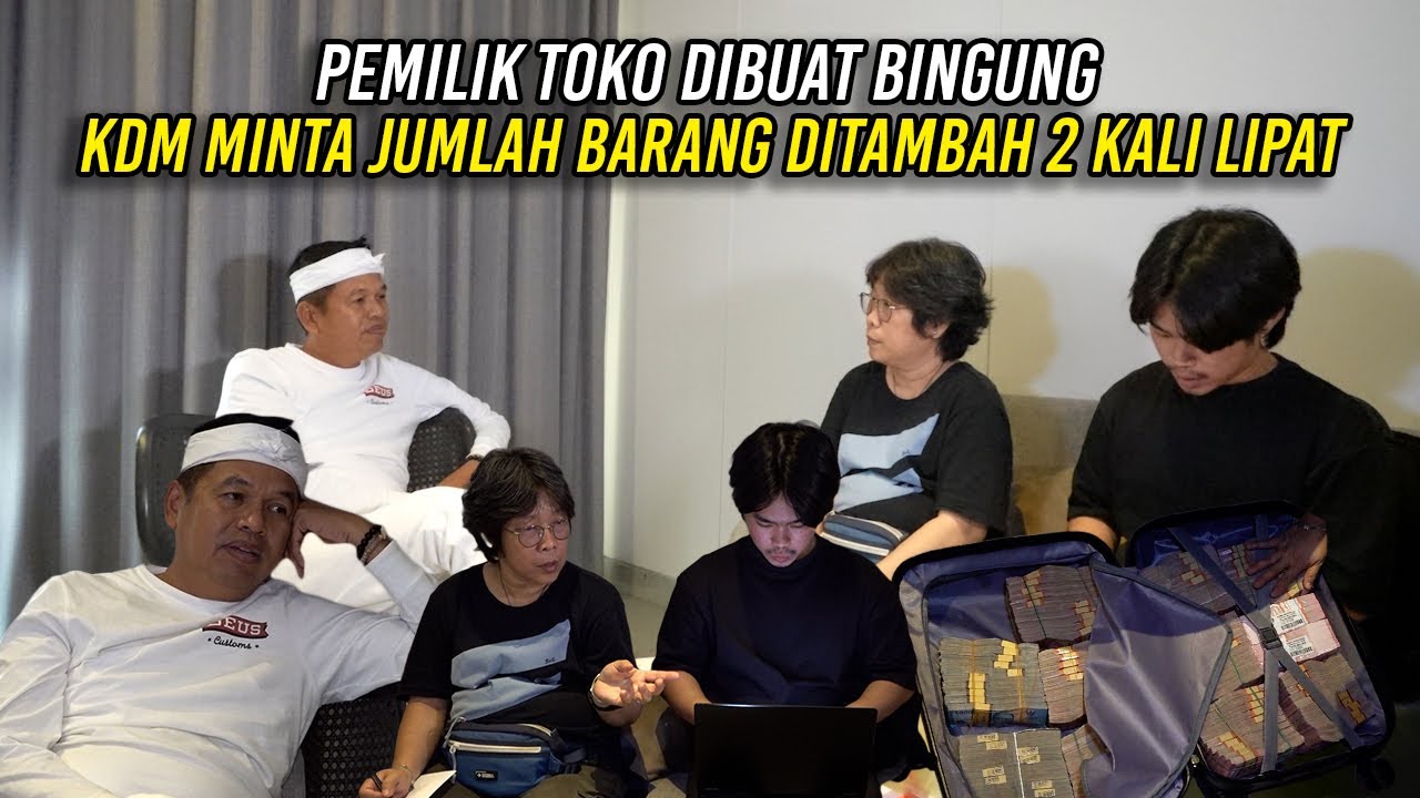 PEMILIK TOKO DIBUAT BINGUNG SAAT KDM MINTA JUMLAH BARANG DITAMBAH 2 KALI LIPAT