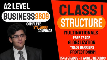 Class 1 | Business Structure | A Level Business 9609 | Comprehensive Coverage Series | Hunain Zia
