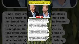 HARRY’S OLIVE BRANCH: PEACE OR A PUBLICITY TRAP 👑 #PrinceHarry #KingCharles #InvictusGames2027