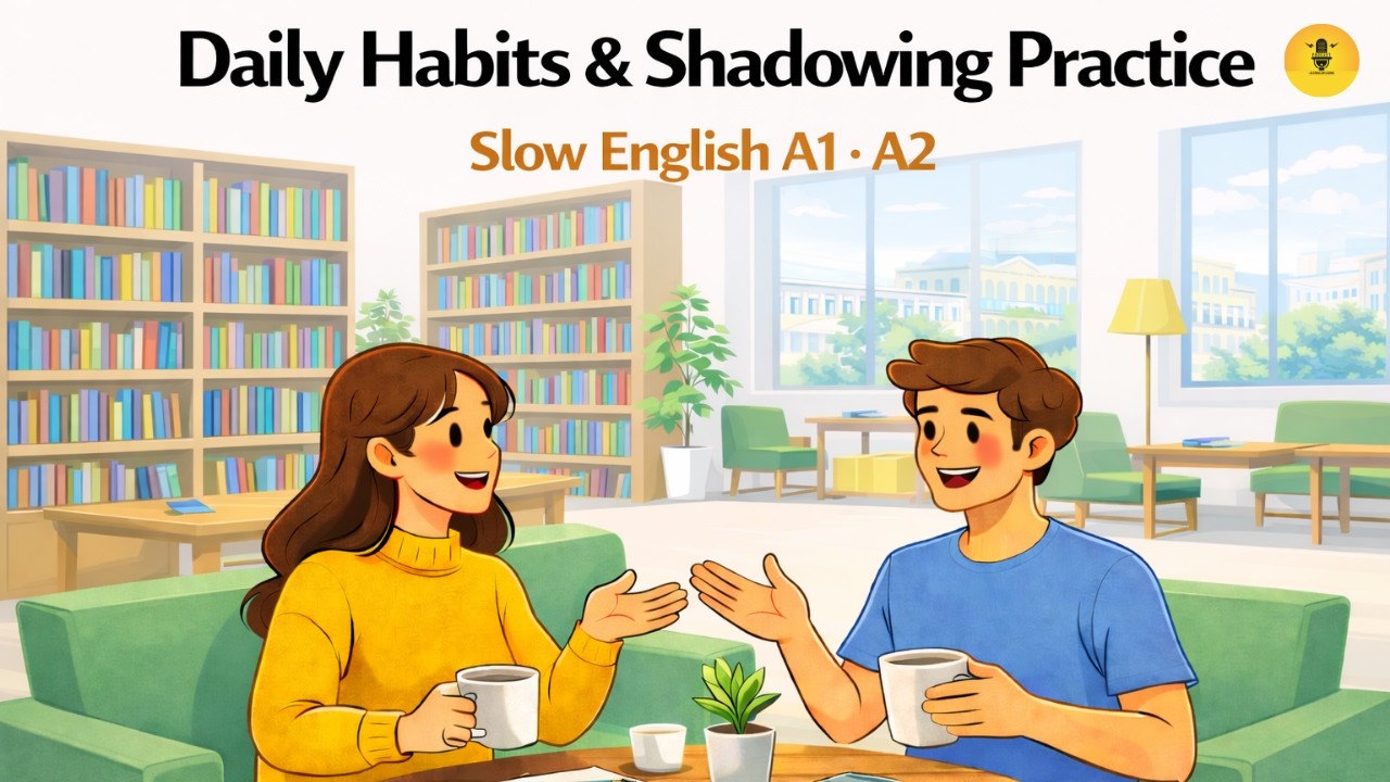 Daily Habits | Shadowing Practice | English Podcast | Slow English A1 A2