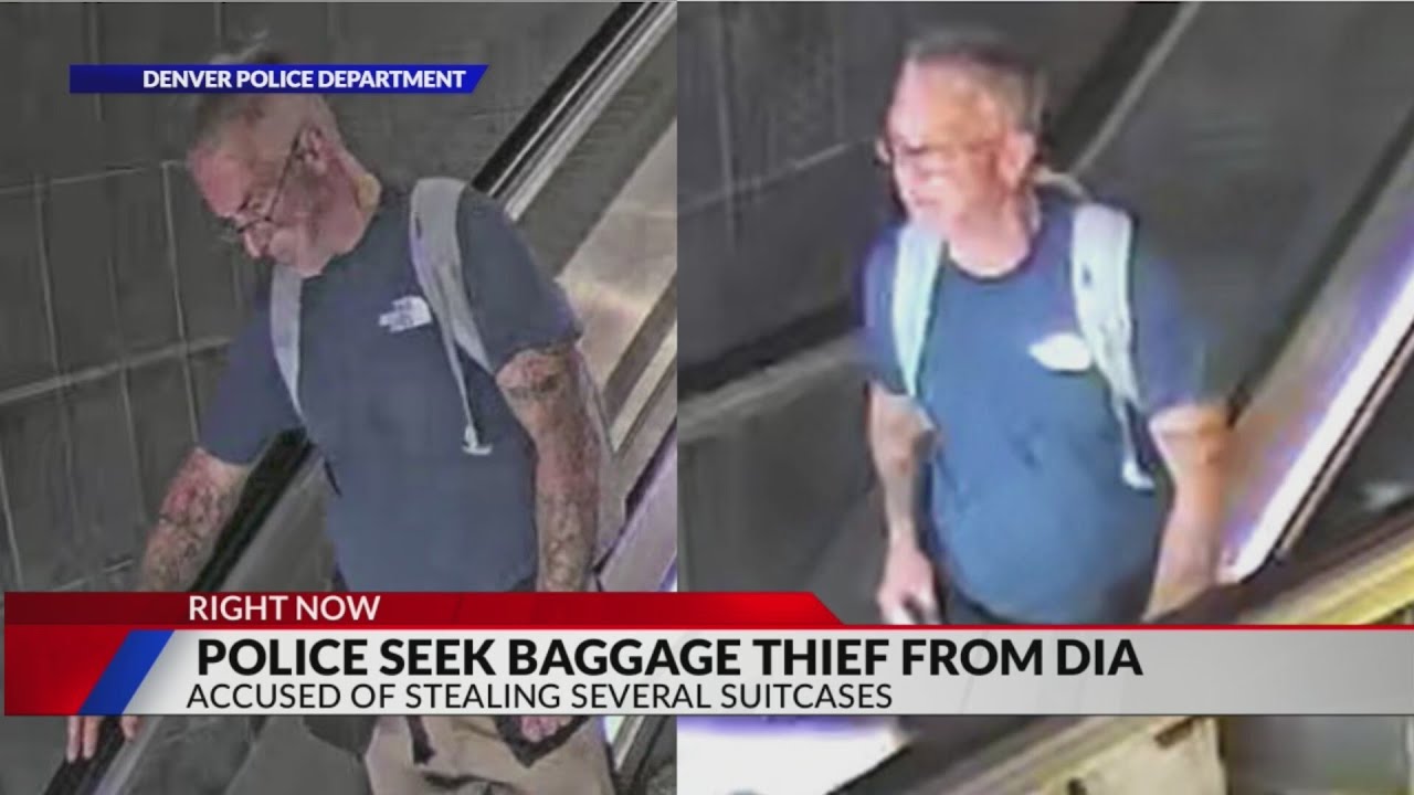 Denver Police seek man accused of stealing ‘several suitcases’ at DIA