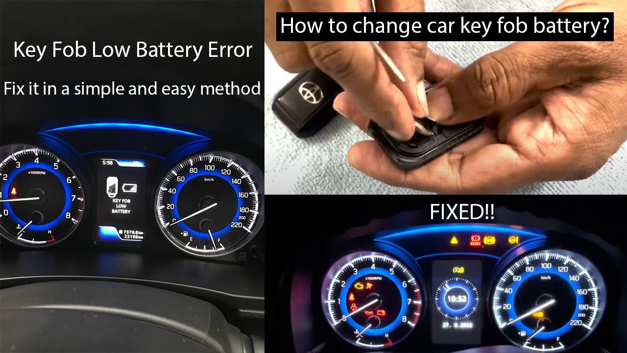 How to change key fob battery for toyota glanza? | How to change key ...