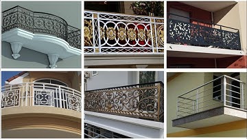 Modern Balcony Grill Designs 2025 | Terrace Wrought Iron/Stainless Steel/Glass Railing Design Ideas
