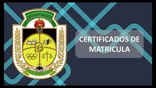 Procedimiento para descargar el certificado de matrícula