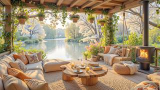Refreshing Spring Hideaway with Serene Lake View 🌿 Chill Jazz & Nature Ambience FOR Morning Refresh