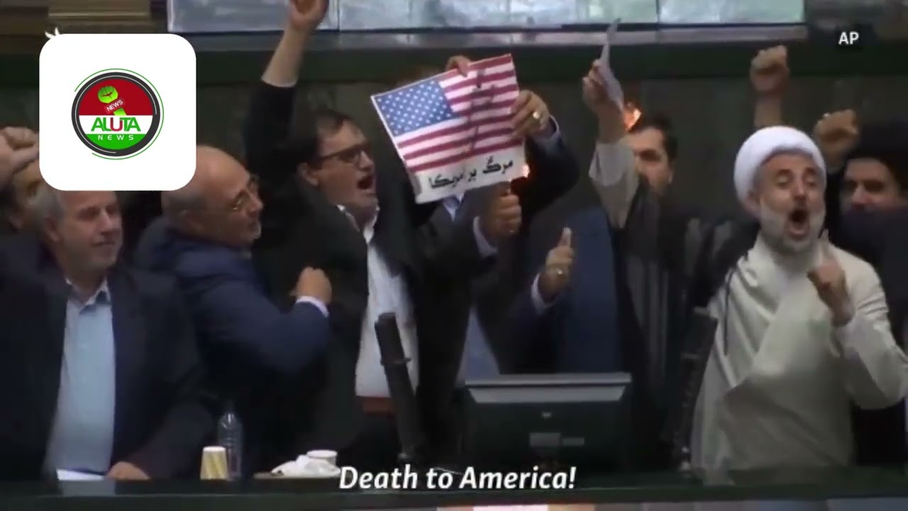 Iranian Lawmakers Burn US Flag, Chant Anti-America Slogans in Parliament