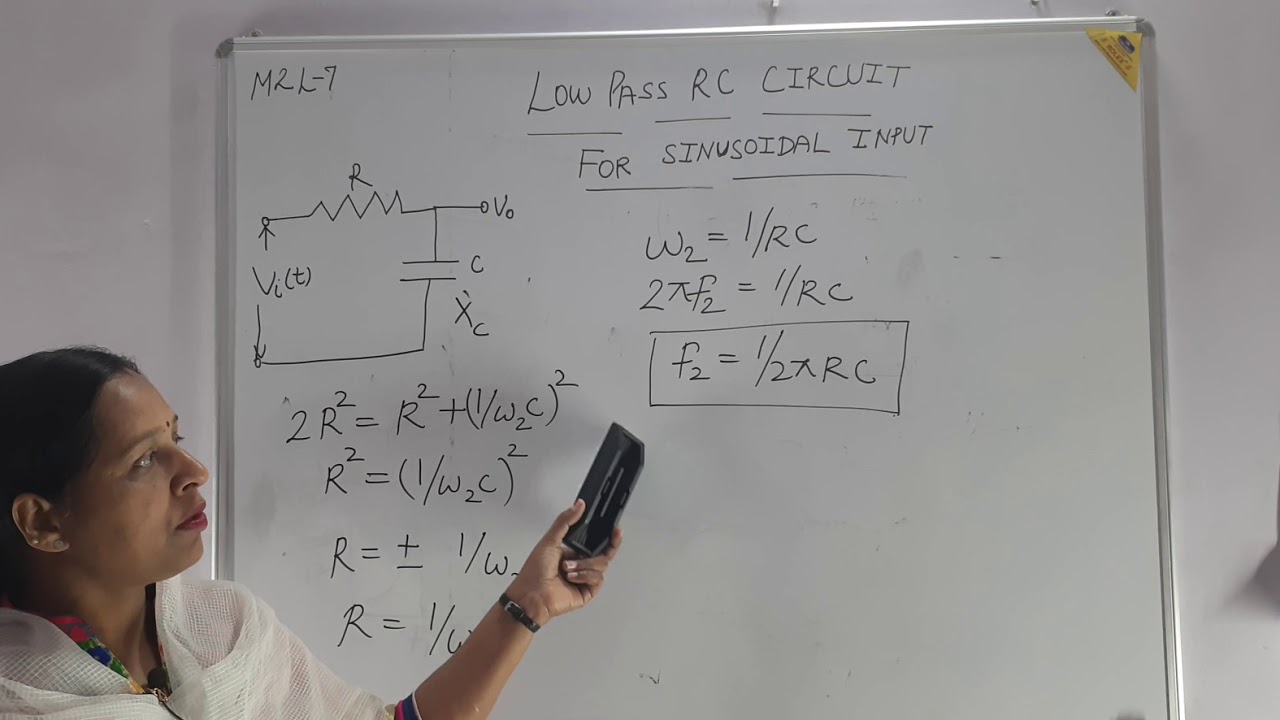 Low Pass RC Circuit for Sinusoidal Input (M2 L7) - YouTube