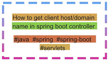 How to get client host/domain name in spring boot controller