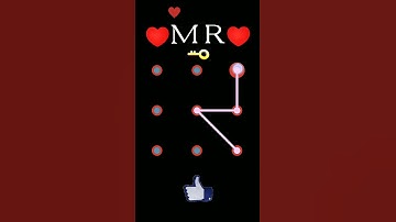 MR pattern lock🔐#Teri baaton mein aisa uljha jiya song#shorts#