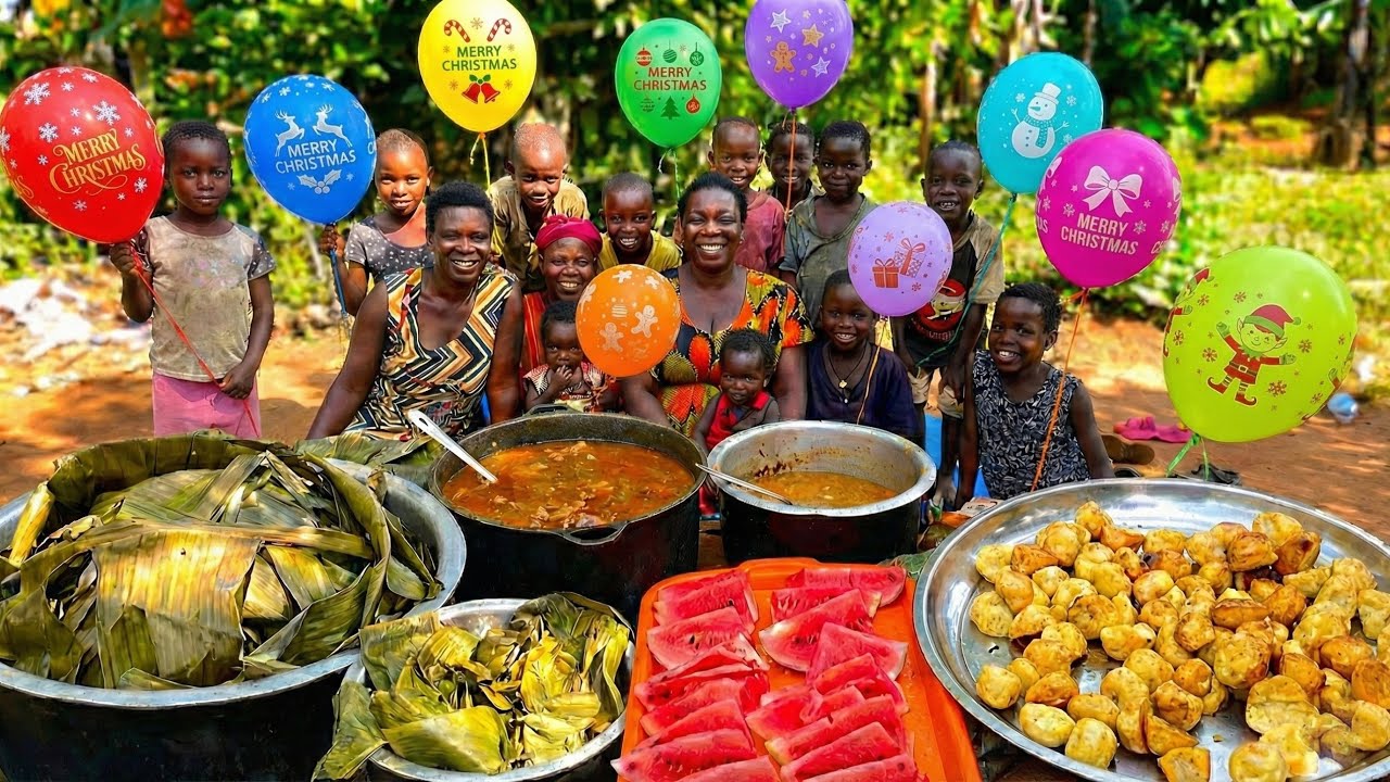 Massive Christmas Feast In An African Village With Our Neighbors