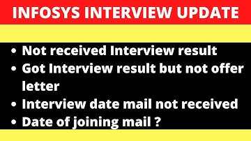 INFOSYS INTERVIEW RESULT AND INFOSYS OFFER LETTER 2022 UPDATE|INFOSYS INTERVIEW RESULT NOT RECEIVED