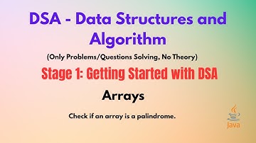 Arrays - Check if an array is a palindrome.