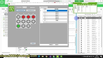 SISTEMA SEMAFOROS VB NET + PLC M221 P6