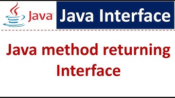 Java method returning Interface | Java Tutorial