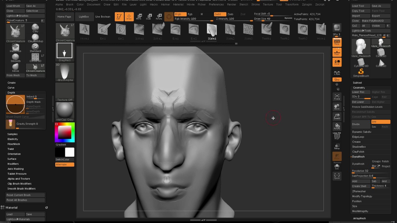 zbrush 4r8 скачать