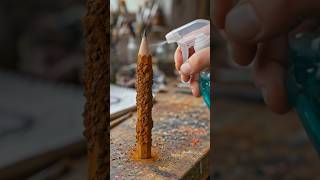 Rainbow Pencil Restoration ✏️✨ | Color-Changing Rust Removal Transformation #shorts #brushup