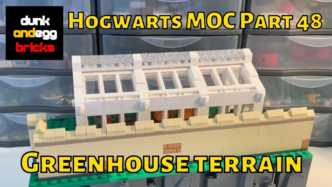 LEGO Harry Potter Hogwarts MOC Part 48 Greenhouse Terrain YouTube