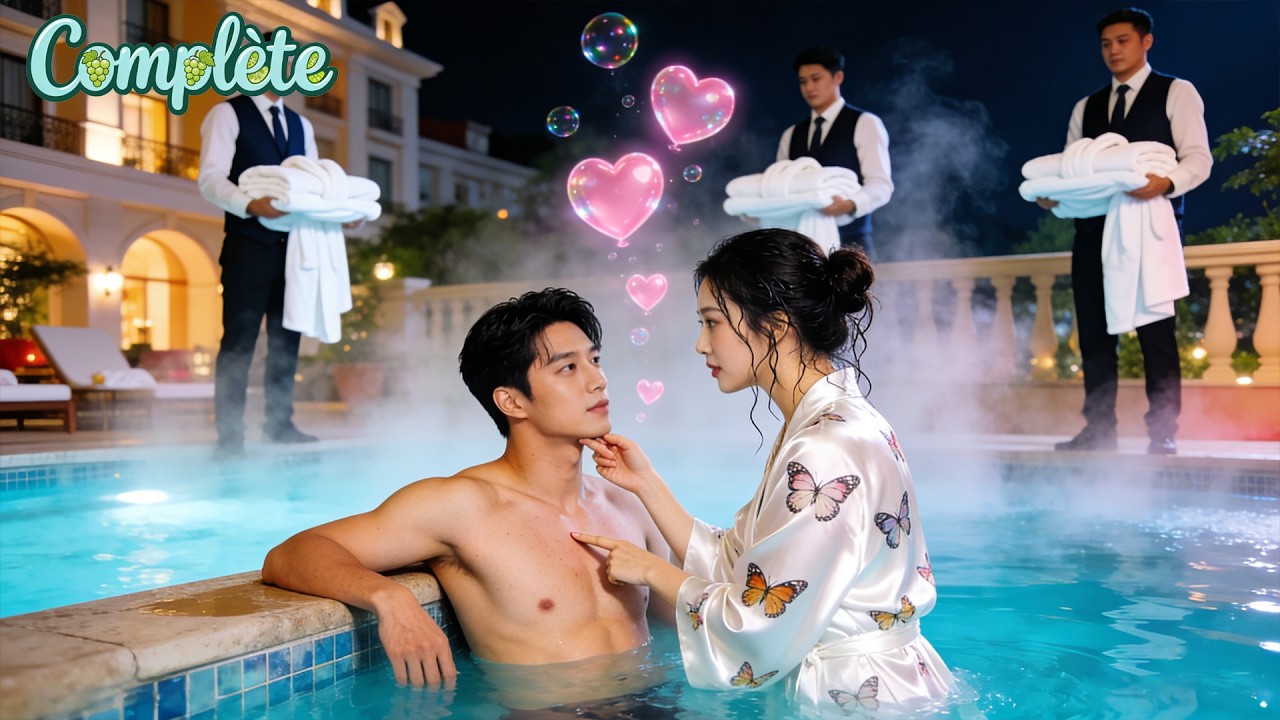 Baiser passionné au bord de la piscine. Lendemain: il est le PDG le plus riche du monde! Amour naît.