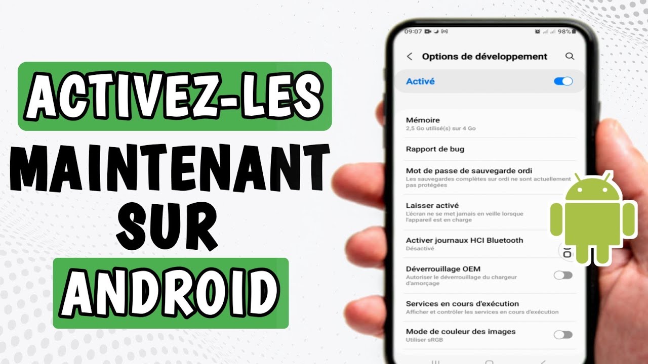 comment activer les options développeur sur android - comment activer ...