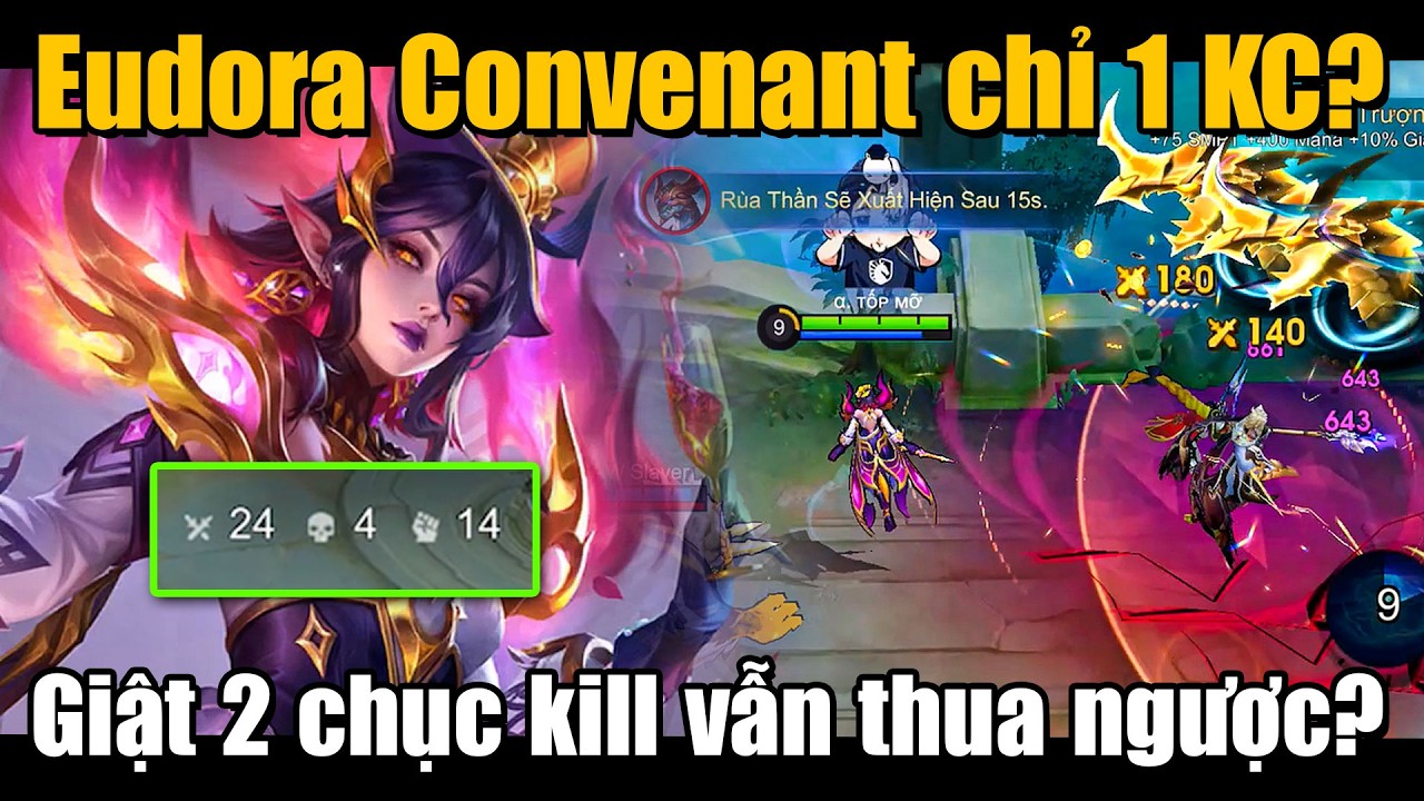 MLBB | EUDORA CONVENANT CHỈ 1💎 QUÁ NGON! GIẬT TỚI 20 MẠNG NHƯNG VẪN SUÝT THUA? | Tốp Mỡ