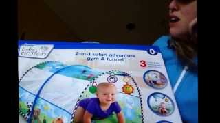 Baby Einstein 2-in-1 Safari Adventure gym & tunnel Product Review by La Yogini Mommy