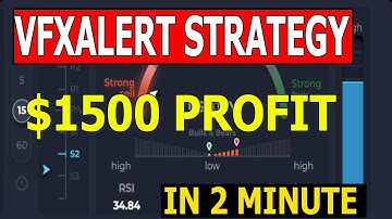 VfxAlert pro strategy - $1500 profit in 2 minute - iq option broker | Binary signals