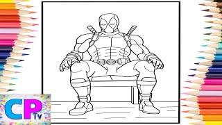 Deadpool Coloring Pages/Deadpool Relaxed on a Chair/Exit Friendzone ft. Eden - Iris [NCS Release]