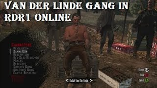 Van Der Linde Gang in RDR1 Online (Dutch, Javier, Bill, John, Uncle)