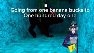 Going from one banana buck to one hundred In one week day 1