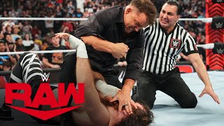 Chad Gable attacks Sami Zayn during “Big” Bronson Reed’s match: Raw highlights, April 29, 2024