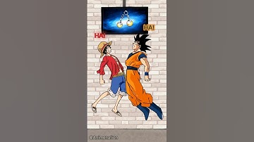 Goku And Luffy’s Potara Fusion (Animation) #shorts #dragonball #onepiece