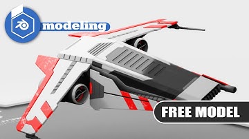 Blender  star fighter   modeling tutorial free download