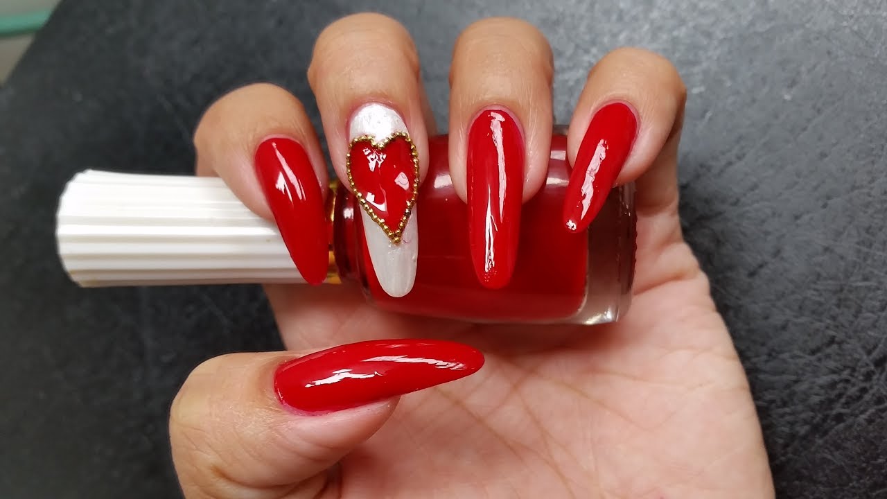 Queen Of Hearts Nail Art Love Nails Youtube