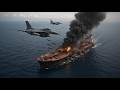 5 minutes ago! Two Russian cargo ships carrying crude oil were sunk by US F-16D fighter jets.