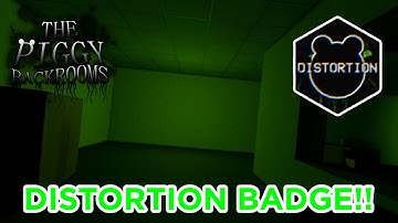 HOW TO GET THE DISTORTION BADGE IN PIGGY: BACKROOMS!!