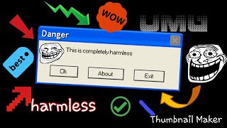 how to make fake error messages that are harmless (using notepad)