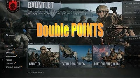 GAUNTLET double points trick