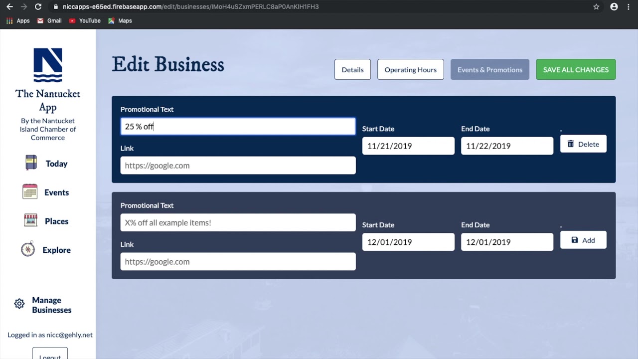 Nantucket Island Chamber of Commerce Training Video (Promotions)