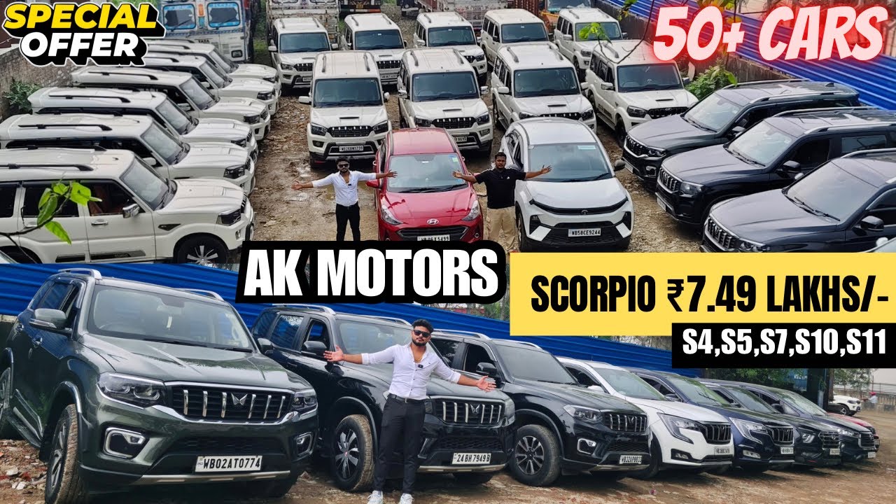 Second hand Scorpio in Kolkata🔥AK Motor | Scorpio N,Xuv700,Fortuner,Safari,Harrier,Ertiga
