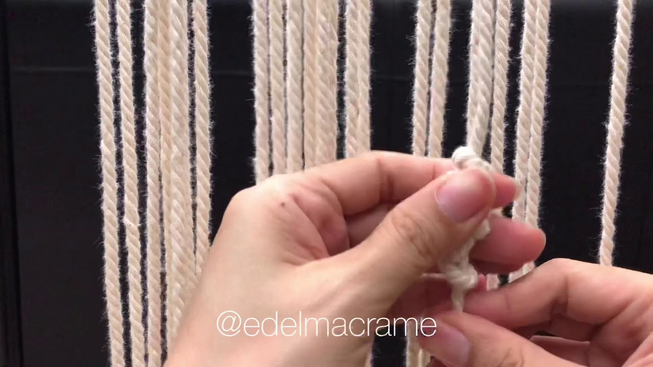 How to tie barrel knot macrame - YouTube