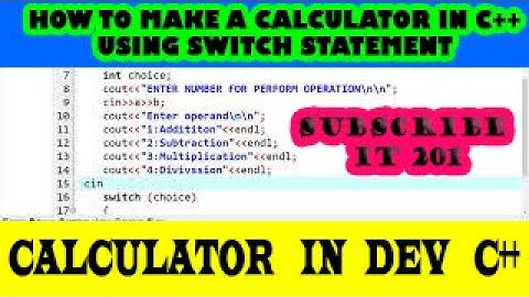 how to make a CALCULATOR in Dev C++ || USING SWITCH statement  Very easy and Simple By Abdul Basit