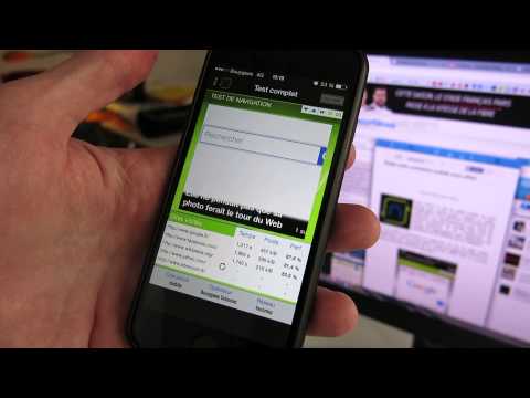 nPerf speed test - connexion 4G sur iPhone 6