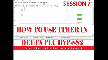 USING TIMERS IN DELTA PLC DVP-SS2 | Class 07 | PLC Ladder logic| BeingGuruElectrical