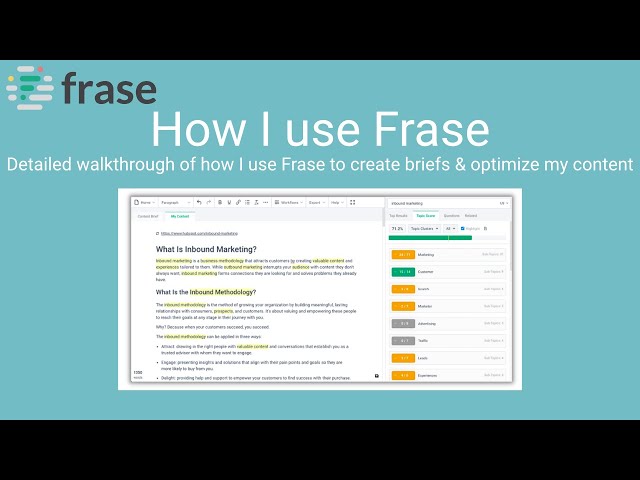 Frase Demo - How to use Frase.io (with real world examples)