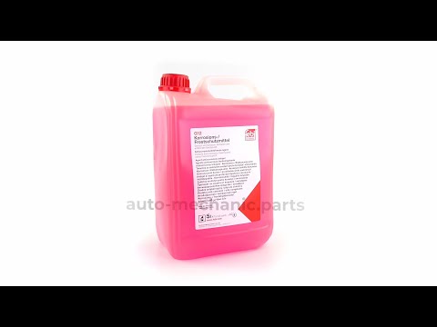 Антифриз FEBI G12 (концентрат, 5L) красный (-36°C при розведении 1:1) - Febi - FE22272, видео 1
