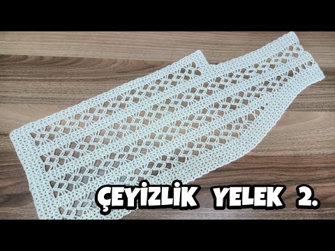 BOL ZİNCİRLİ VE KAZ AYAKLI ÇOK GÜZEL VE KOLAY ÇEYİZLİK YELEK 🧶2.BÖLÜM @kalptenorguler