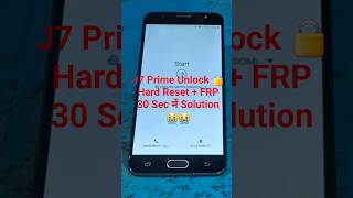 🔵 Samsung J7 Prime Hard Reset &amp; FRP Unlock | Password aur Google Lock Hataye #Shorts #samsung #viral
