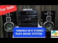 (SOLD)YAMAHA HIFi STEREO RACK MUSIC SYSTEM ,Stereo Amplifier, Track CD player, Cassette Deck. 